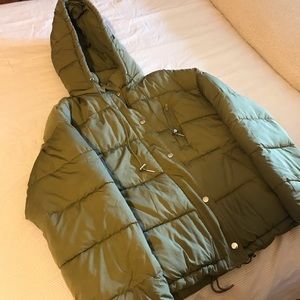 Urban Outfitters Mae Hooded Puffer Jacket